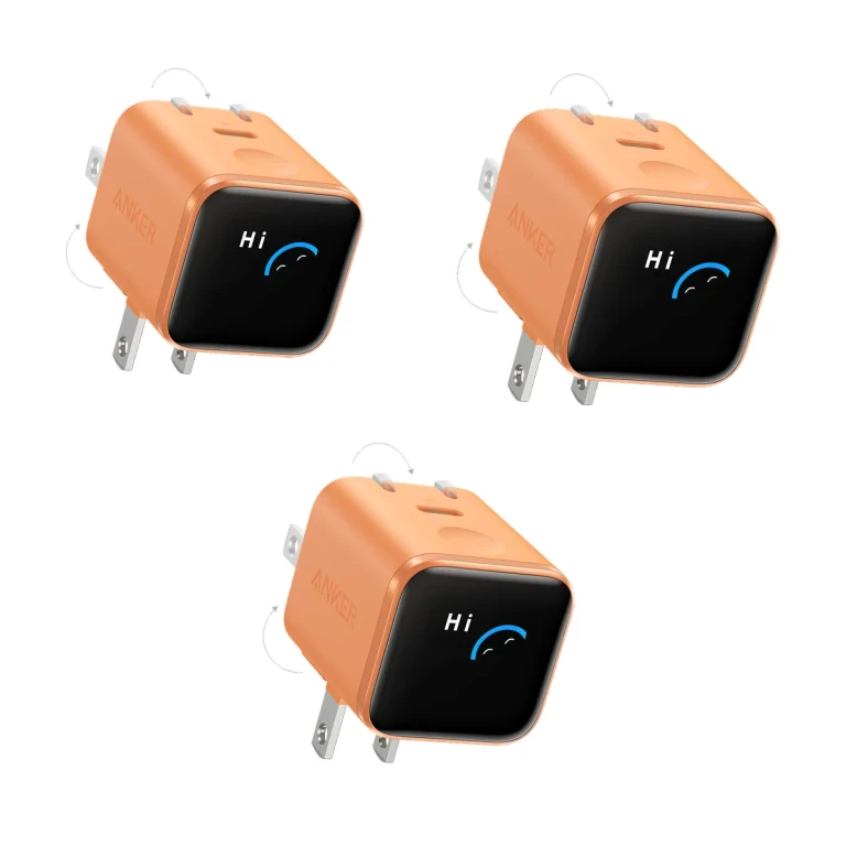 Nano Oplader (45W, Smart Display, 180° inklapbaar, 2-pack)