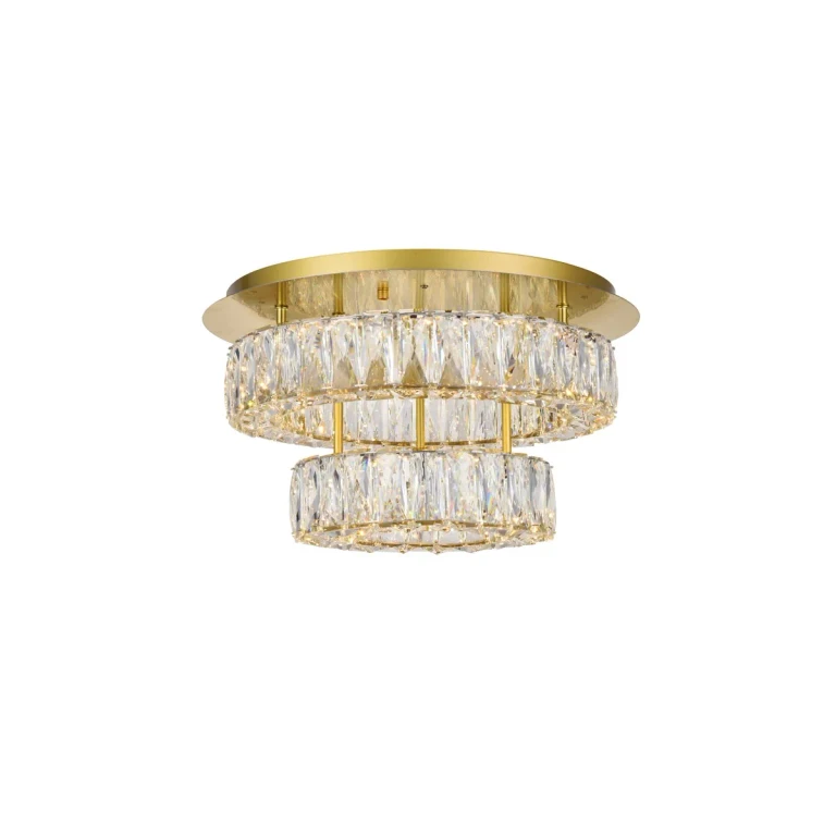 Gold LED Flush Mount from the Monroe Collection