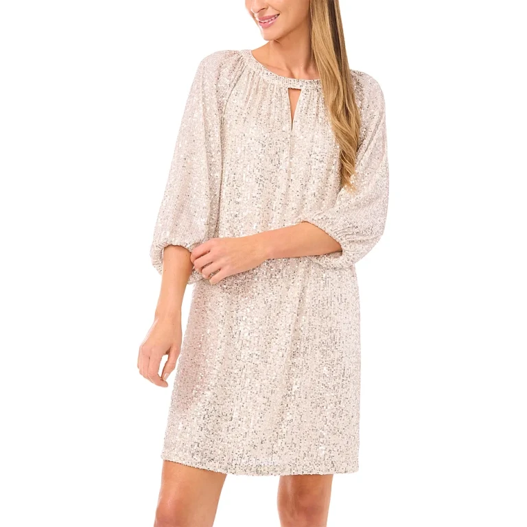 Vince Camuto Keyhole Cutout Shift Dress
