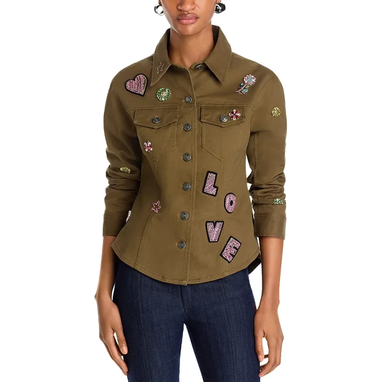 Cinq a Sept Ditsy Love Scrunched Canyon Jacket