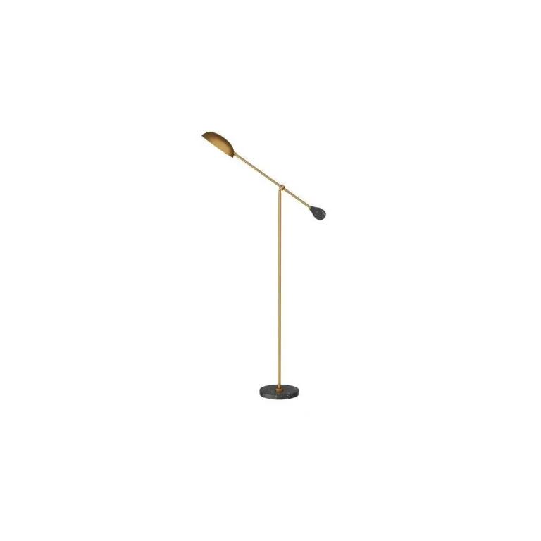 Antique Brass Floor Lamp from the Alaric Collection