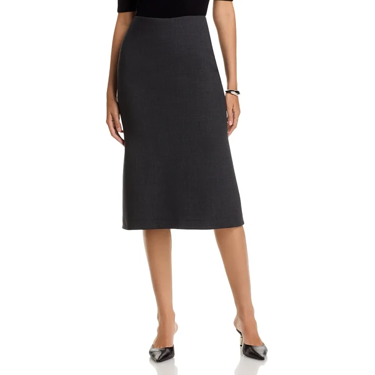 Fabiana Filippi Bi Stretch Scuba Wool Blend Pencil Skirt