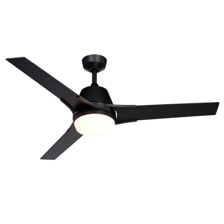 Black 52"Ceiling Fan from the Crescent Collection
