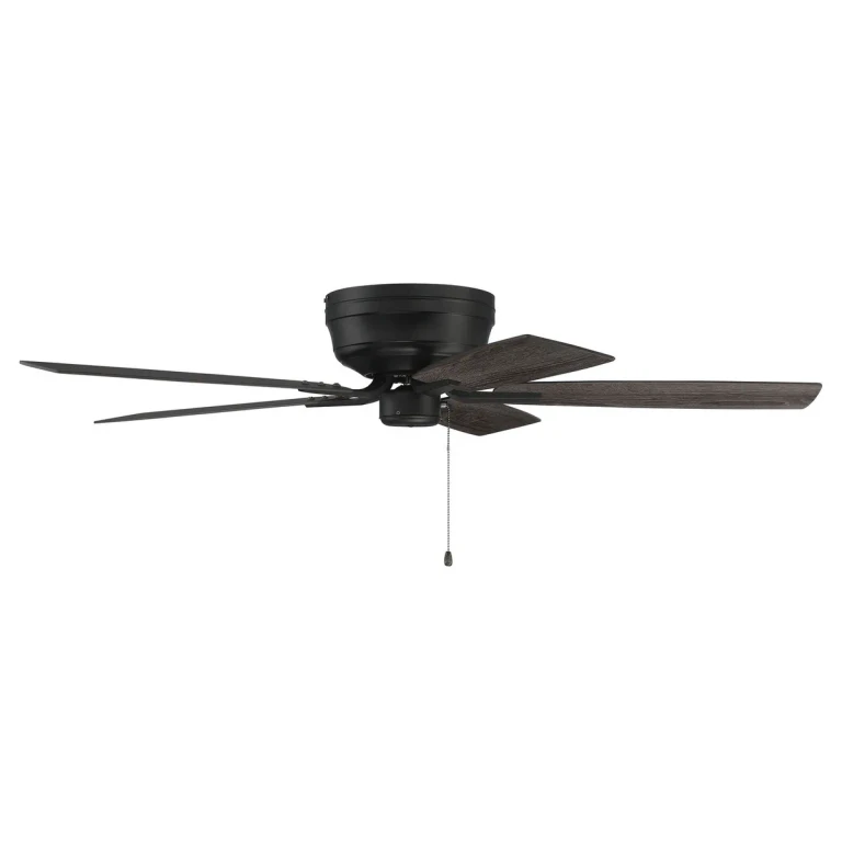 Flat Black 52"Ceiling Fan from the Pro Plus Hugger 52 Collection