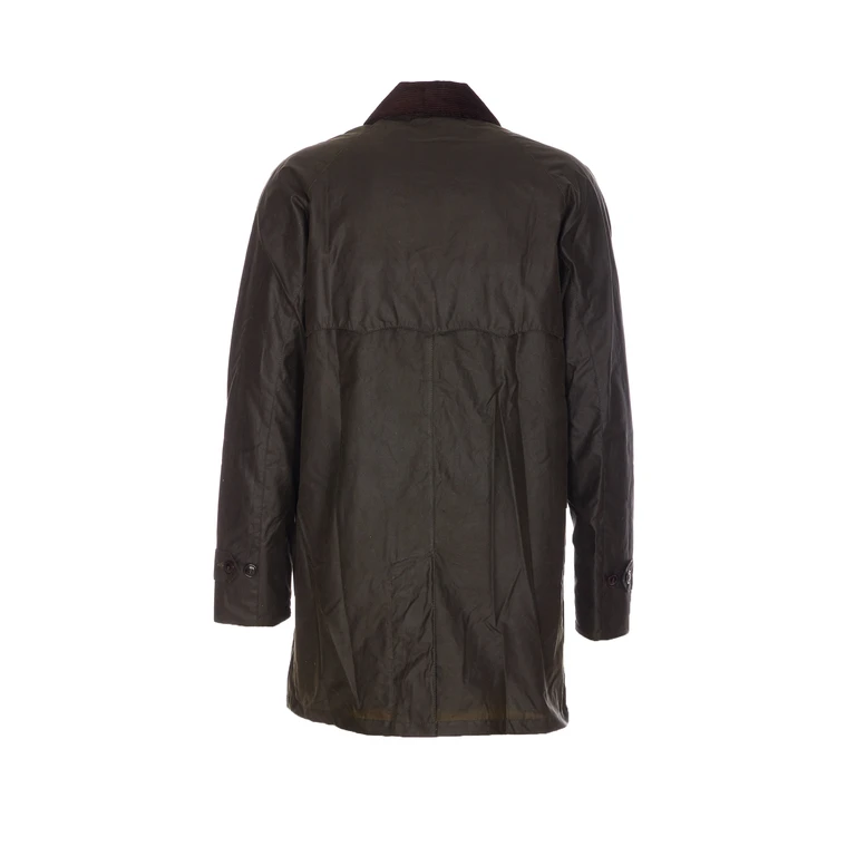 BARBOUR X BARACUTA Coats Green Waxed Cotton - Men