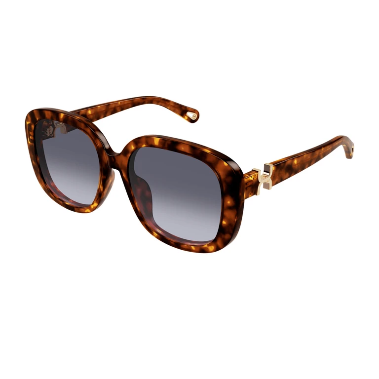 Chloé CH0303SK Marcie-Linea 002 Havana Violet Recycled Acetate Occhiali Da Sole - Women