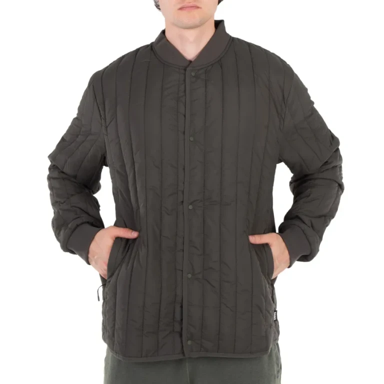 Rains Mens Green Banja Liner Bomber Jacket