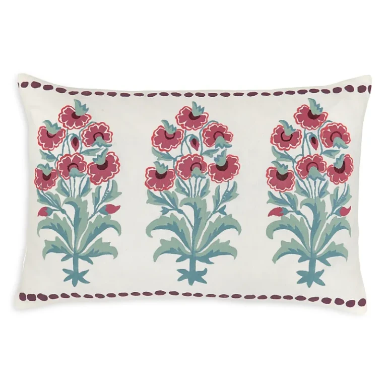 John Robshaw Flower Bouquet Kidney Pillow