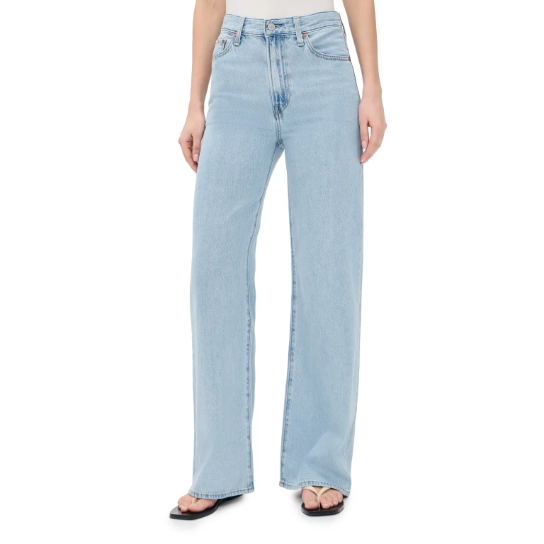 Levi's Ribcage 阔腿牛仔裤 Of Course Stone