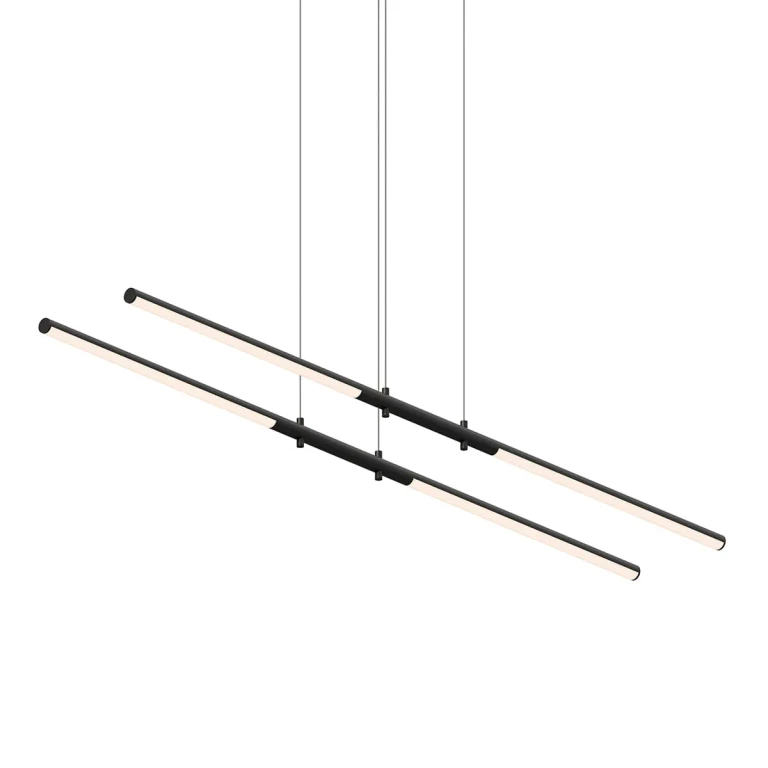 Tik-Tak 4-Light 1" Pendant Light in Satin Black