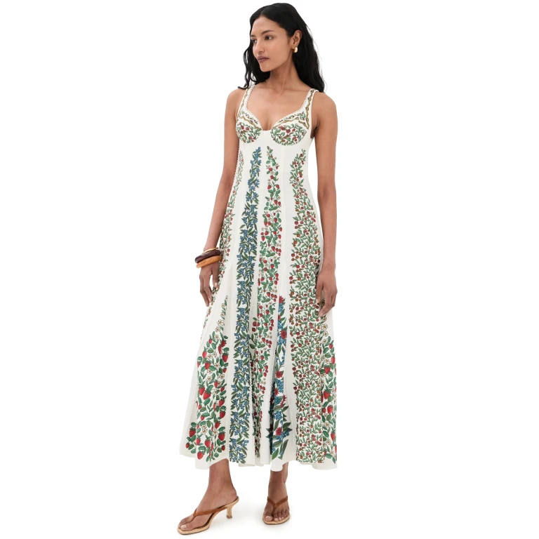 FARM Rio Fruit Beauty Maxi Dress Fruit Beauty Off-White S