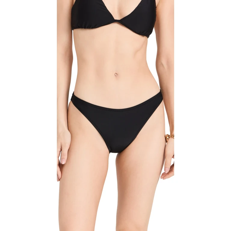 L'AGENCE Jean Bikini Bottoms Black L
