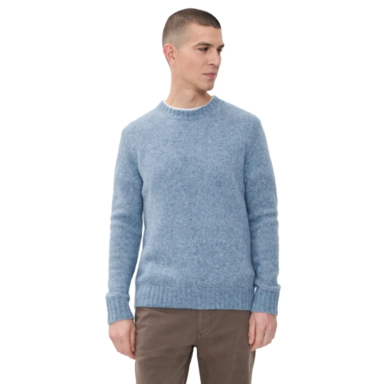 NN07 Lee Lightweight Merino Sweater Denim Blue M