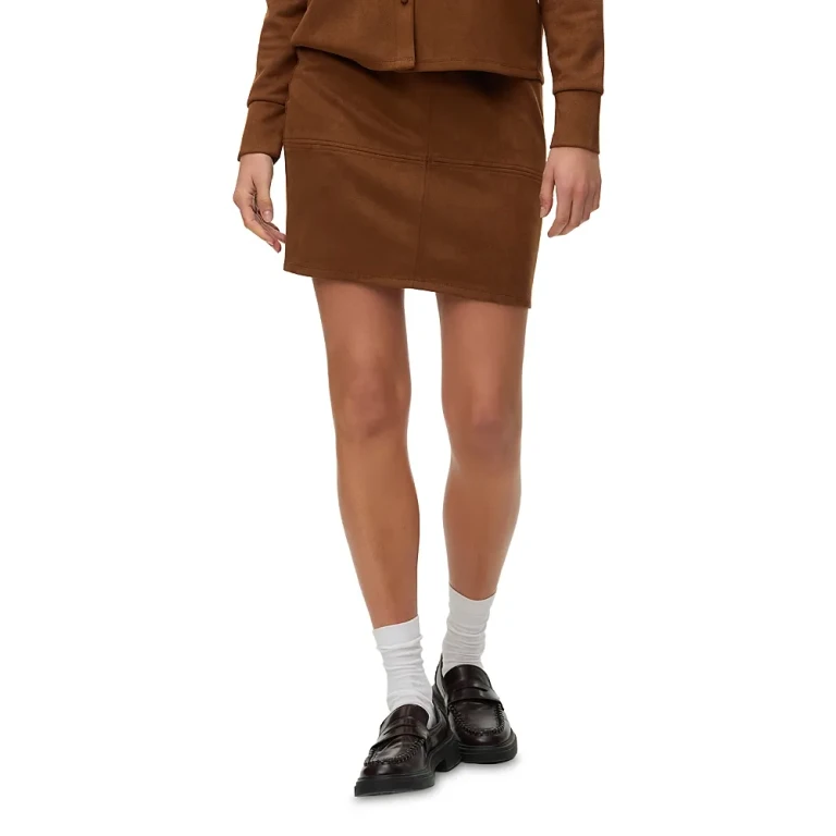 Vero Moda Kreta Faux Suede Mini Skirt