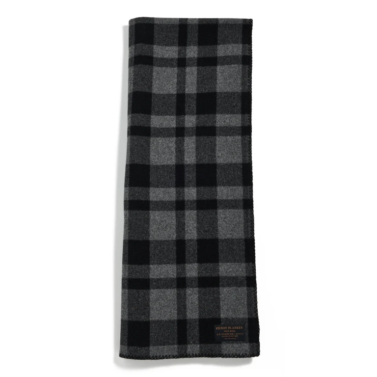 Filson Mackinaw Wool Blanket Charcoal/Black One Size