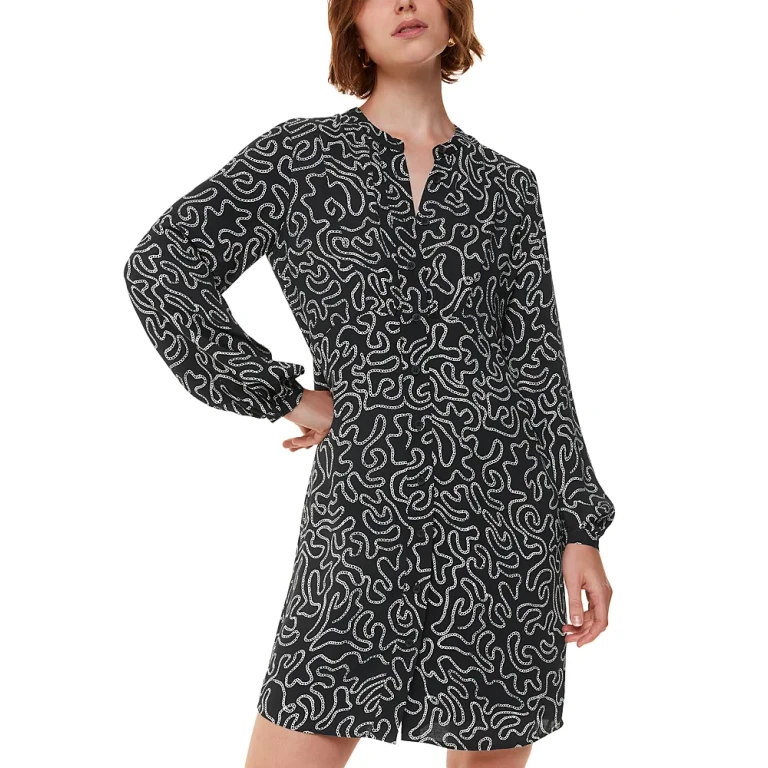 Whistles Chain Print Flippy Dress