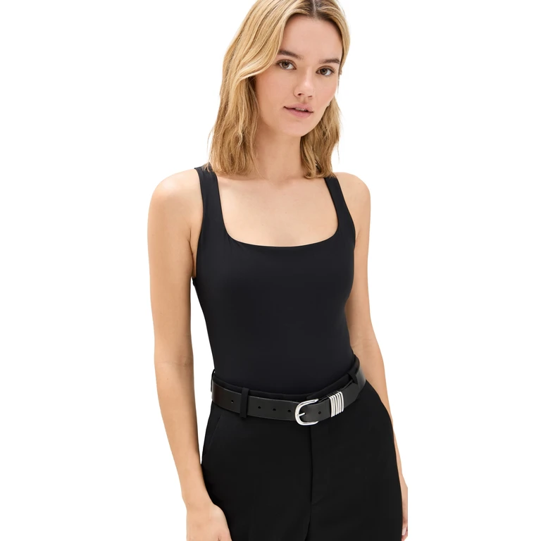 STYLEST Square Neck Bodysuit Caviar XL