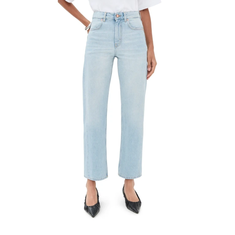 Bite Studios Curved Organic Cotton Denim Jeans Brushed Light Blue 25