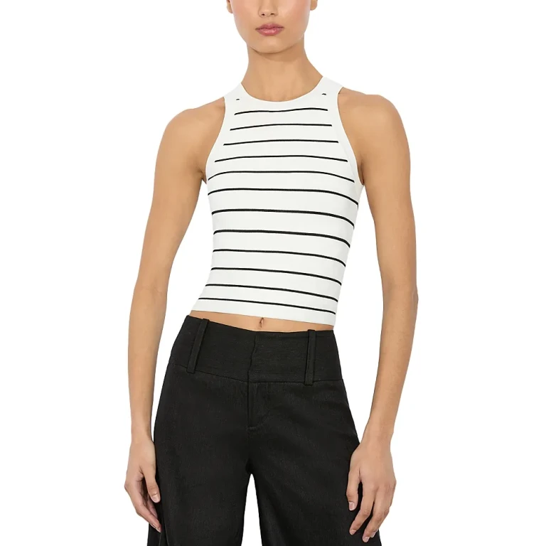 Alice and Olivia Rydel Striped Tank Top