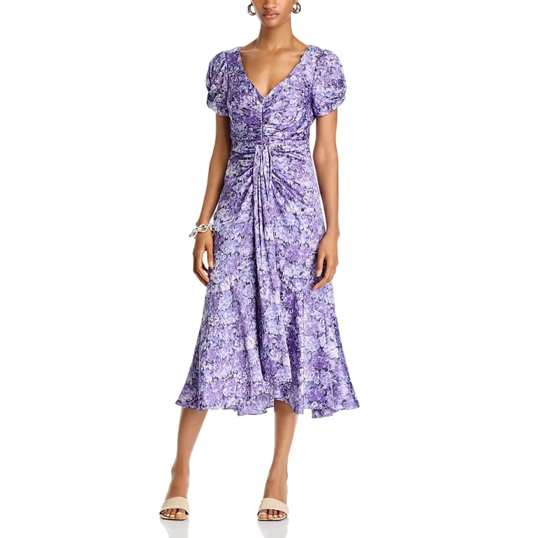Cinq a Sept Painted Hydrangea Dress