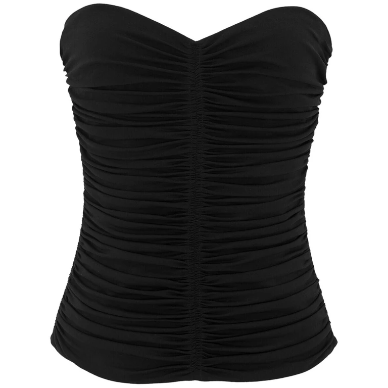 Saint Laurent Top Black Viscose - Women