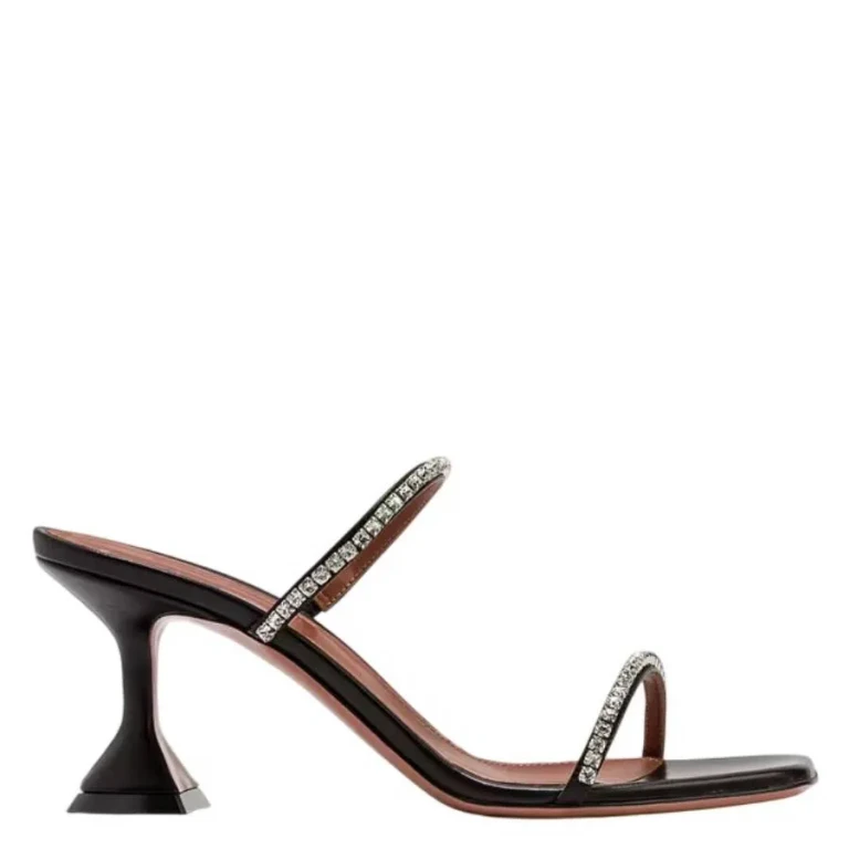 Amina Muaddi Gilda Crystal Embellished Sandals