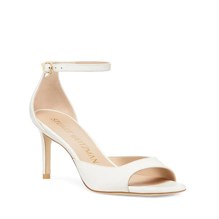 Stuart Weitzman Women's Nudistia 75 Ankle Strap High Heel Sandals