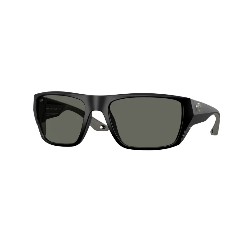 FINLET Grey Polarized Glass Wrap Mens Sunglasses 6S9118 911804 59