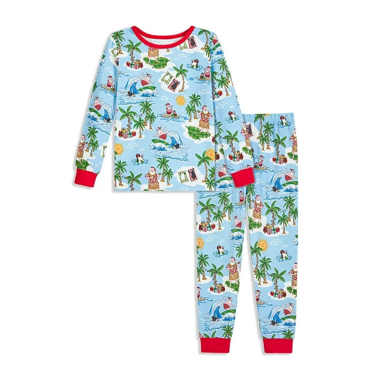 BedHead Pajamas Unisex Printed Long Sleeved Pajama Set - Little Kid, Big Kid