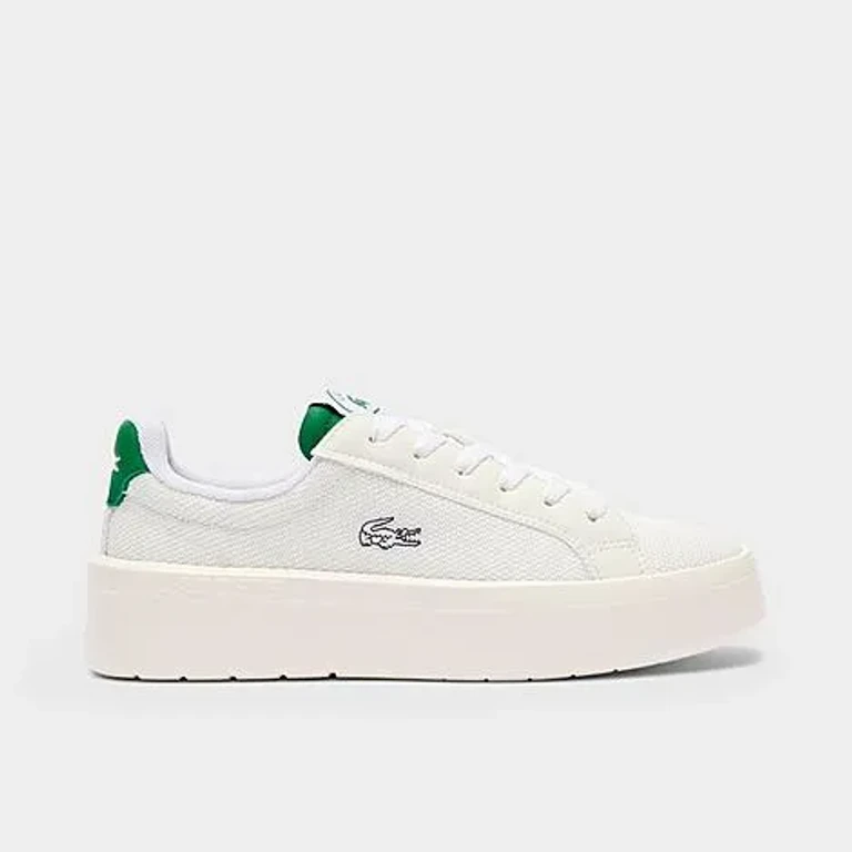 Lacoste Women's Carnaby Platform LT Casual Shoes in Light Beige Size: 5.0