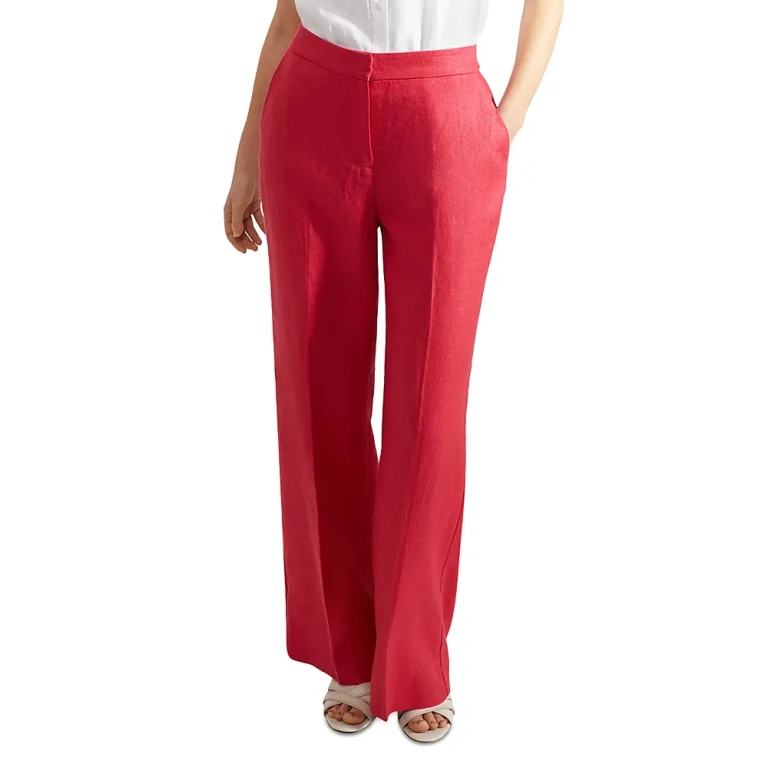Hobss London Mirabel Linen Wide Leg Pants