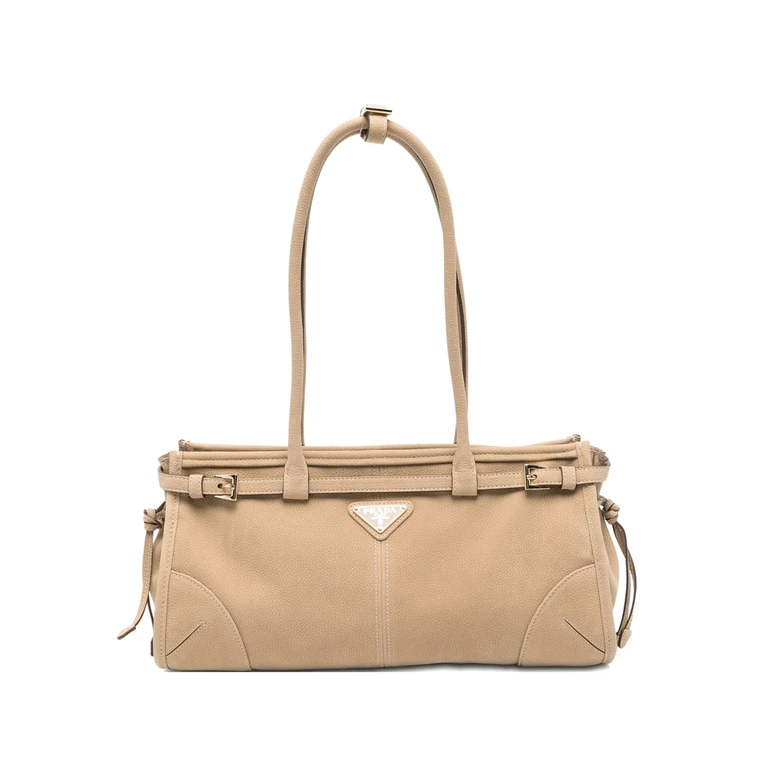 Prada Medium Bonnie Logo-plaque Shoulder Bag