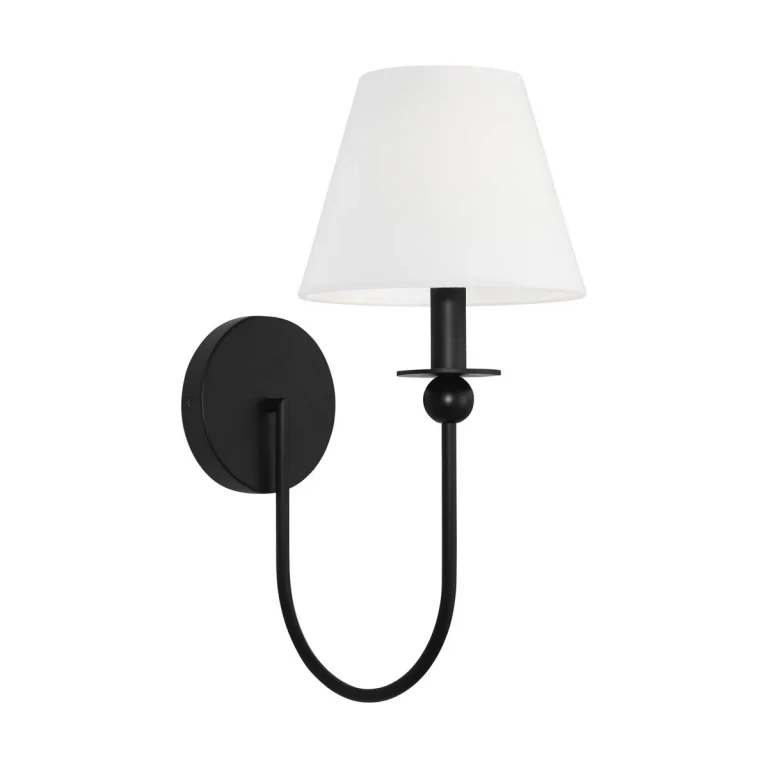 Midnight Black Wall Sconce from the Elsay Collection