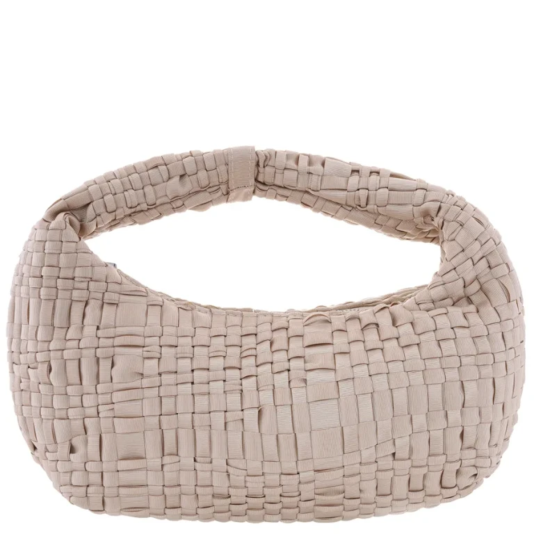 Maria La Rosa Rebirth Woven Ribbon Top-Handle Bag