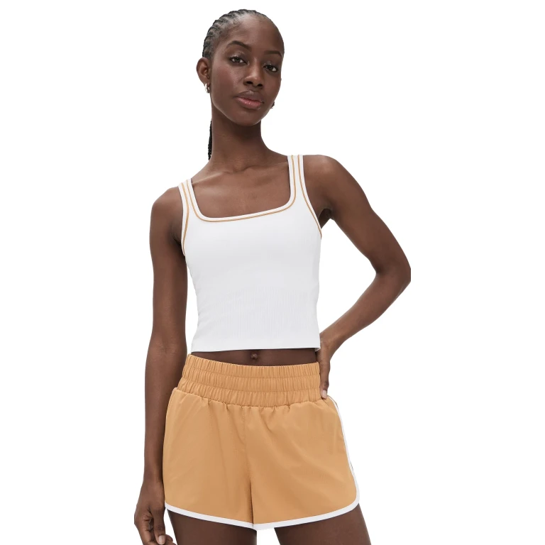 Varley Barney Piped Tank White/Apple Cinnamon XL