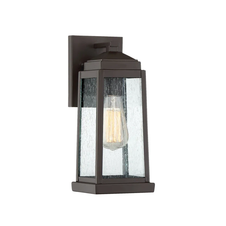 Ravenel 1-Light Outdoor Wall Lantern in Western Bronze