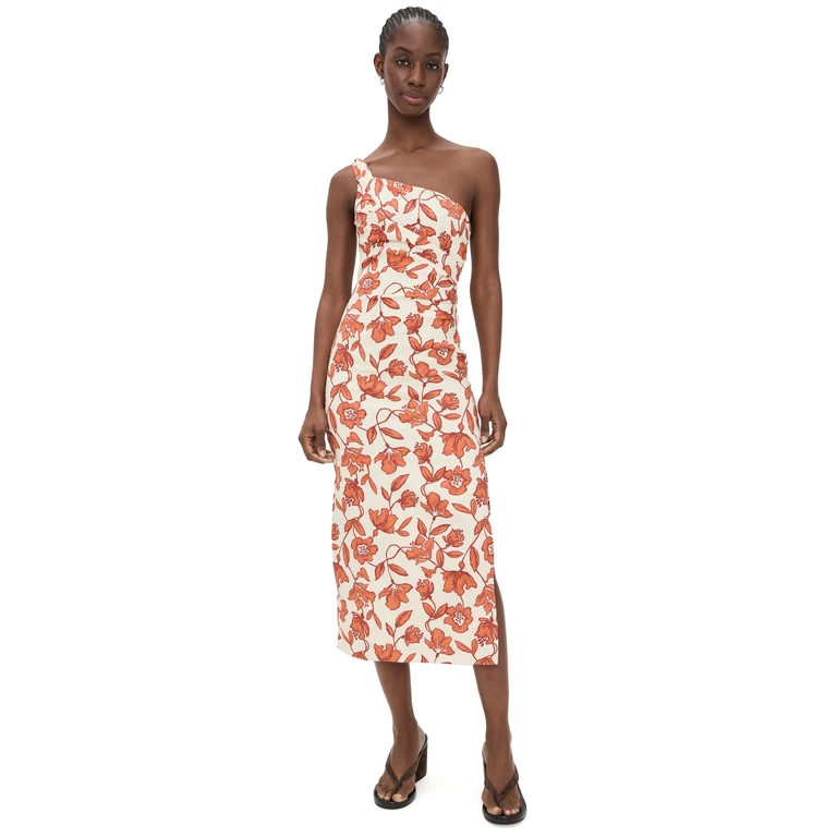 SIR. Chloe One Shoulder Midi Dress Tuileries 4