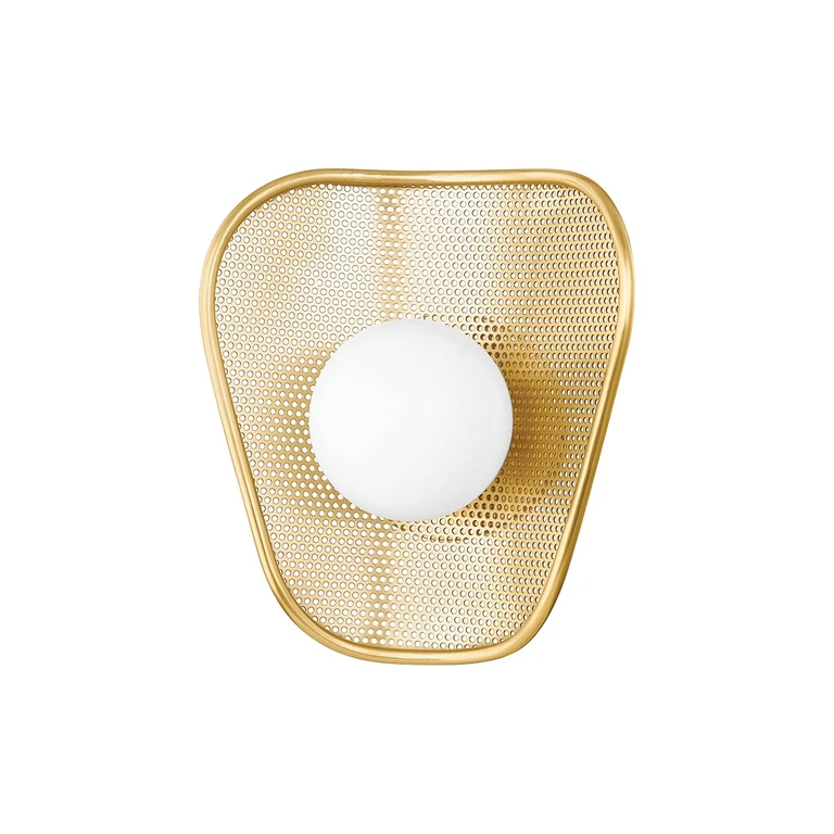 Aged Brass Wall Sconce from the Marta Collection