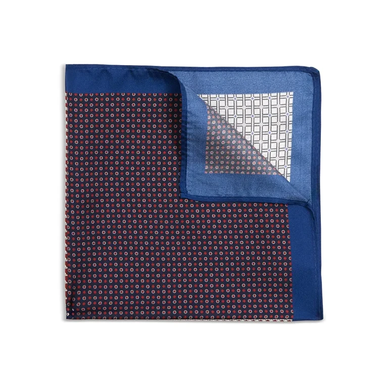 Geometric Quadrant Silk Pocket Square - Exclusive