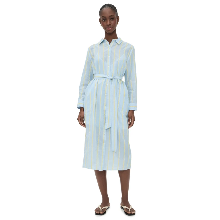 Velvet Kimora Shirtdress Blue M