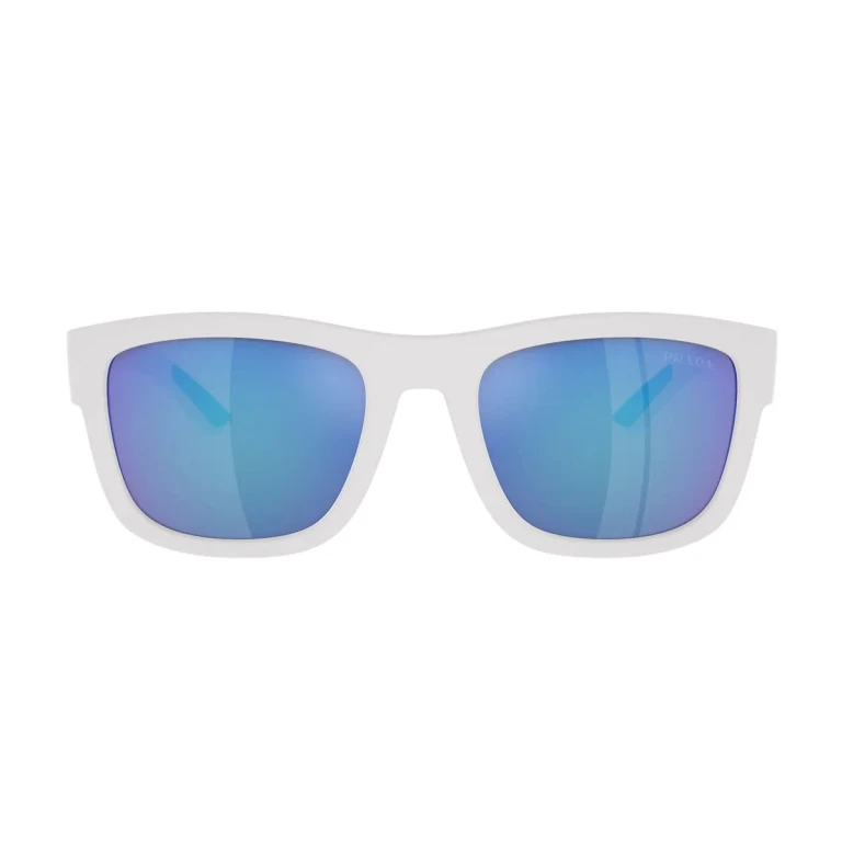 Prada Linea Rossa Ps01zs Active Twk08r Bianco Effetto Gommato Sunglasses