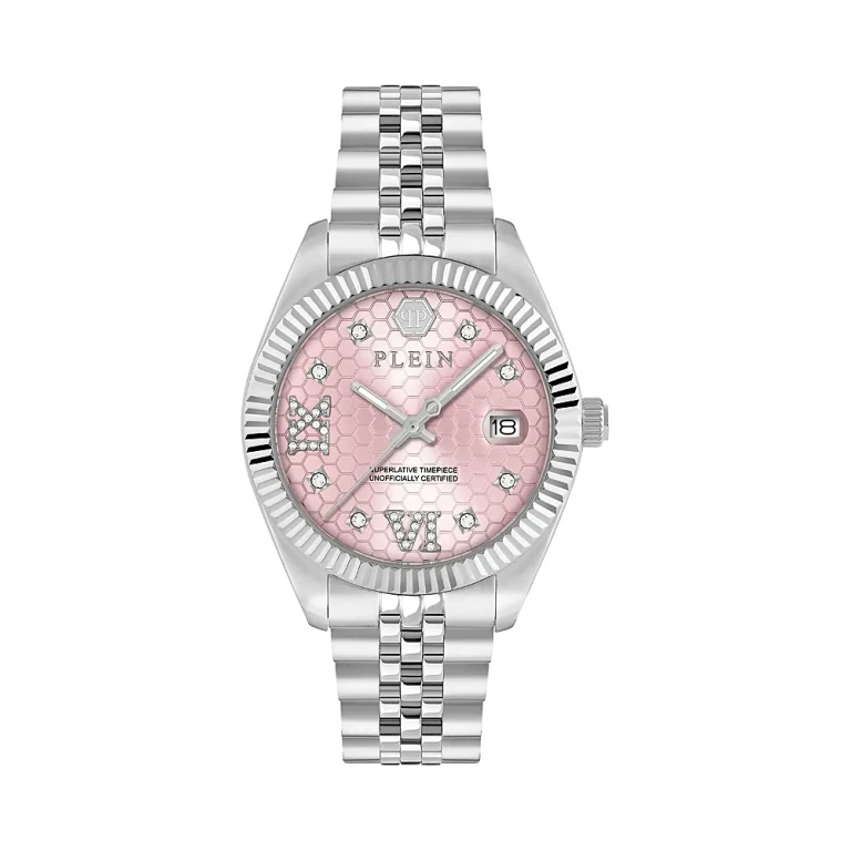Philipp Plein Date Superlative Crystal Watch, 34mm
