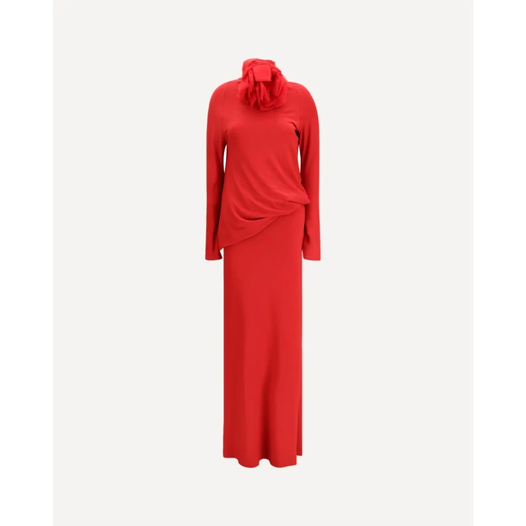 Robe longue Magda Butrym à dos nu et col montant