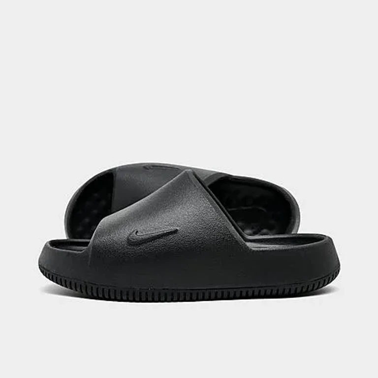 Nike Little Kids Calm 2.0 Slide Sandals in Black Size: 1.0
