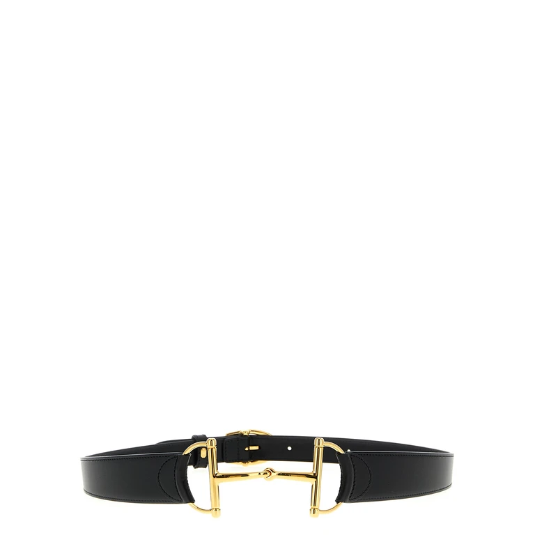 Gucci Black Calfskin Regular Belt - Women