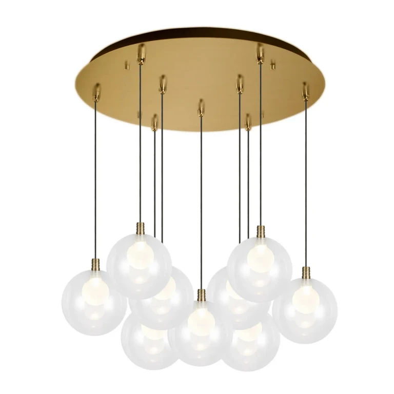 Brushed Gold LED Pendant from the Bolla Collection