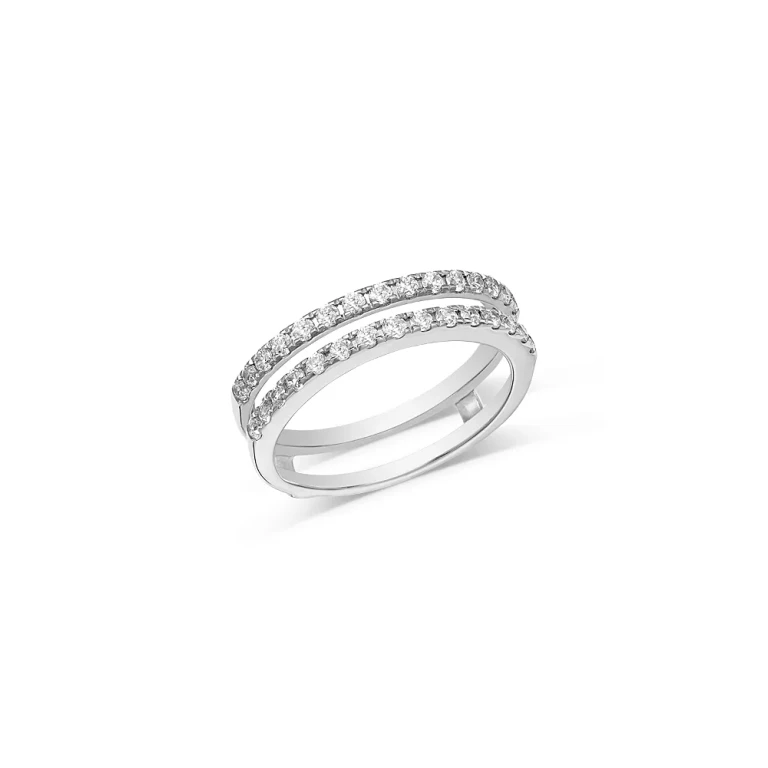 Bloomingdale's Fine Collection Luxe Collection Certified Lab Grown Diamond Ring Enhancer in 14K White Gold, 0.5 tcw