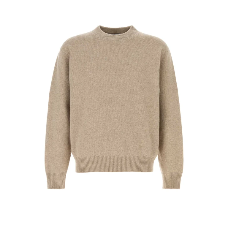 Prada Sand Cashmere Sweater Canapa Exterior: Maglieria - Men