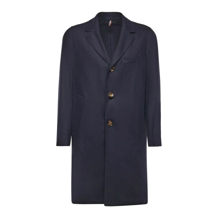 Santaniello Manteau Au Genou - Bleu