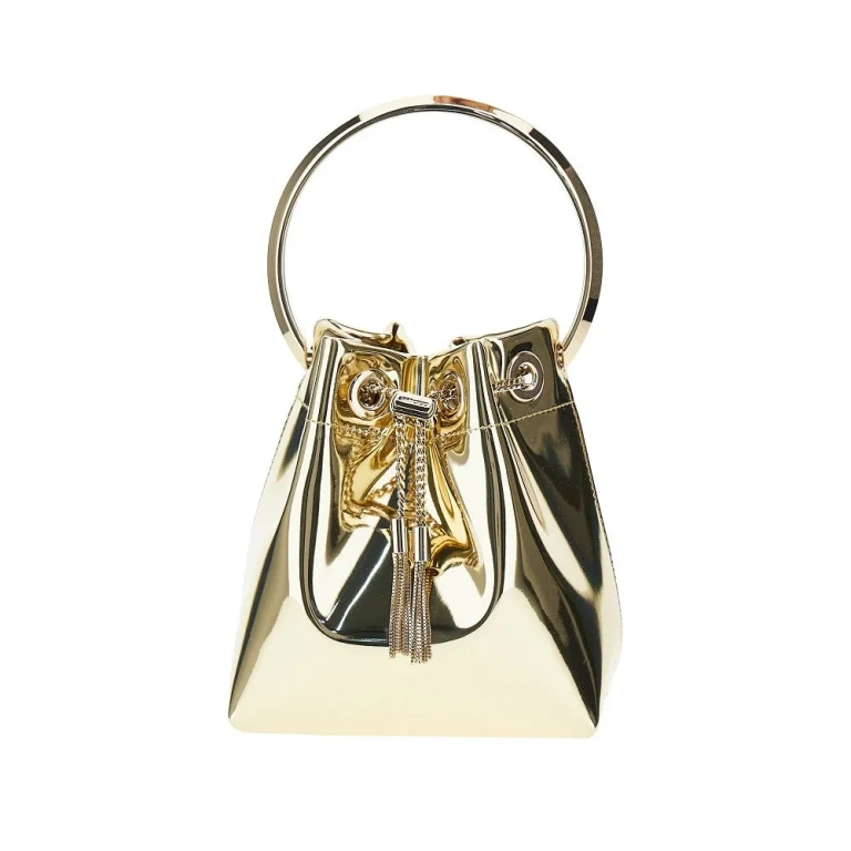 JIMMY CHOO 'Bon Bon' bag in mirrored leather Woman One Size